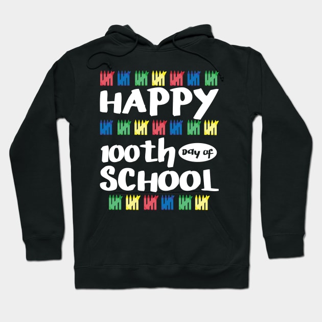 100th Day Of School Shirt Happy Funny Child Teacher Student Hoodie by jkshirts